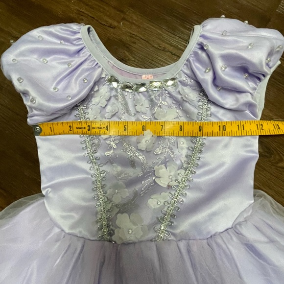 ReliBeauty Girls 5 Beaded Puff Sleeve Princess Sofia the First Costume Dress Up - Picture 13 of 13